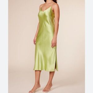 Lucy Paris Light Green Maxi Dress
